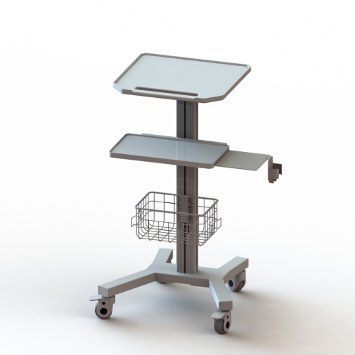 All in One keyboard and mouse medical trolley