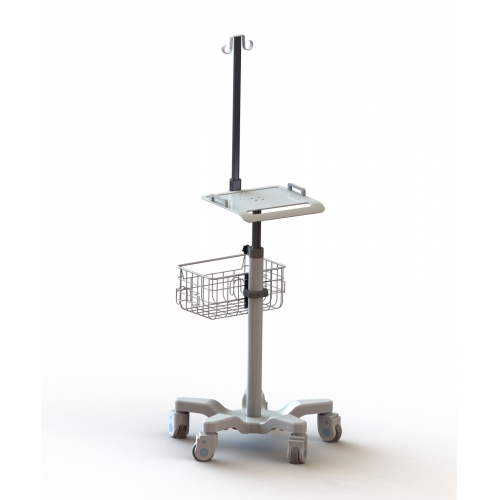Hospital Patient height adjustment ECG Monitor trolley